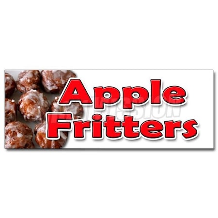 APPLE FRITTERS DECAL Sticker Baker Sweets Pastries Bakery Cakes Fried Fruit